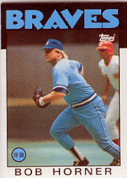 1986 Topps Baseball Cards      220     Bob Horner